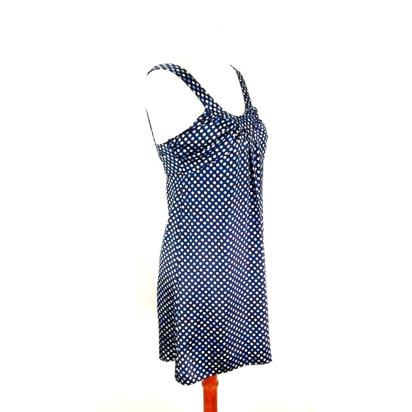 As U Wish Mini Dress Sz 3  Blue Polka Dot - Picture 6 of 8